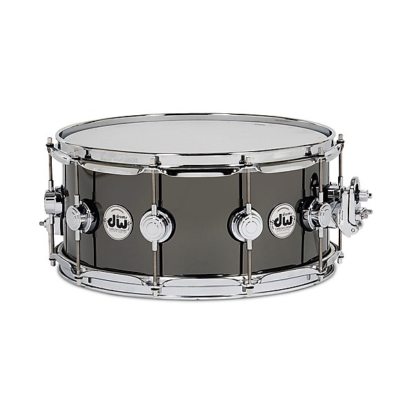 DW 6.5x14" Collector's Series Snare Drum Black Nickel Over Brass With Chrome Hardware