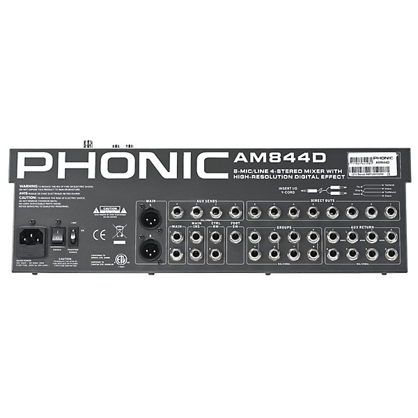 Phonic AM 844D Mixer with USB Interface