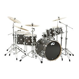 DW Collector's Series Satin Oil 5-Piece Shell Pack Ebony Chrome Hardware