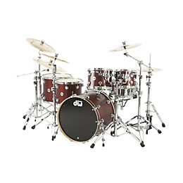 DW Collector's Series Satin Oil 5-Piece Shell Pack Ox Blood Red Chrome Hardware