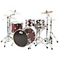 DW Collector's Series Satin Specialty 4-Piece Shell Pack Twisted Cherry to Black Burst Satin Chrome Hardware