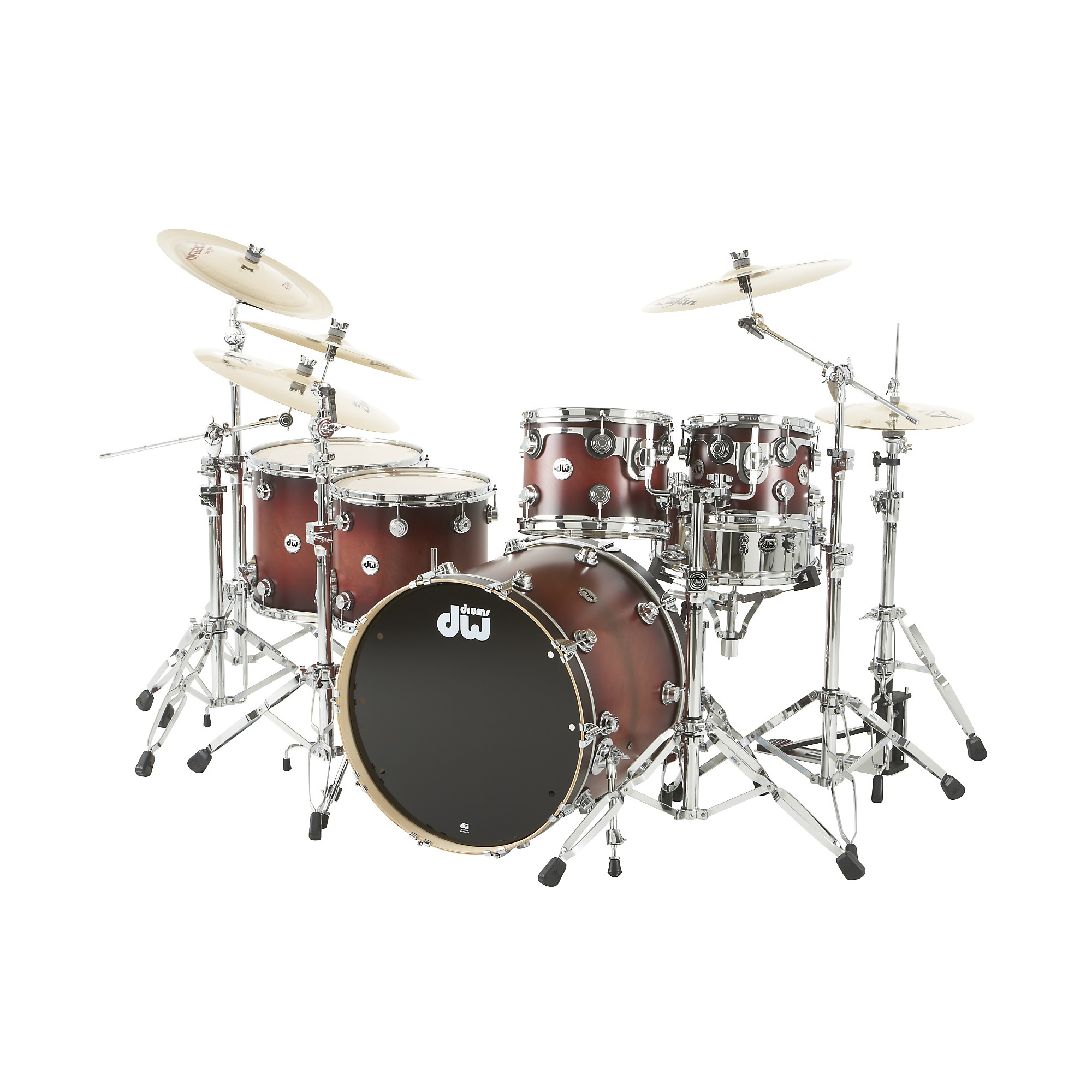 DW Drum Workshop Collectors Series Stainless Steel 5 Pc. Drum Set Kit with  Nickel Hardware $5299.99