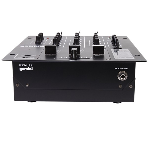 Gemini PS3-USB Professional 3-Channel Stereo DJ Mixer | Guitar Center