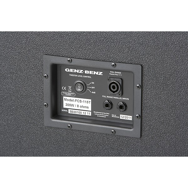 Genz Benz Focus Series FCS-115T 1x15 Bass Speaker Cabinet