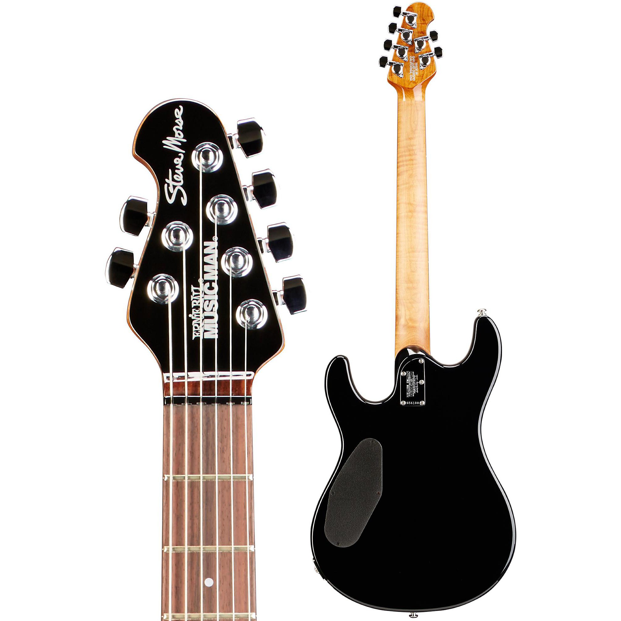Ernie Ball Music Man Darklord Morse Electric Guitar Black Burst