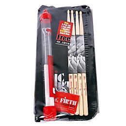 Vic Firth 5A/WB/Vickey Promo Pack with Free BSB Stick Bag Hickory