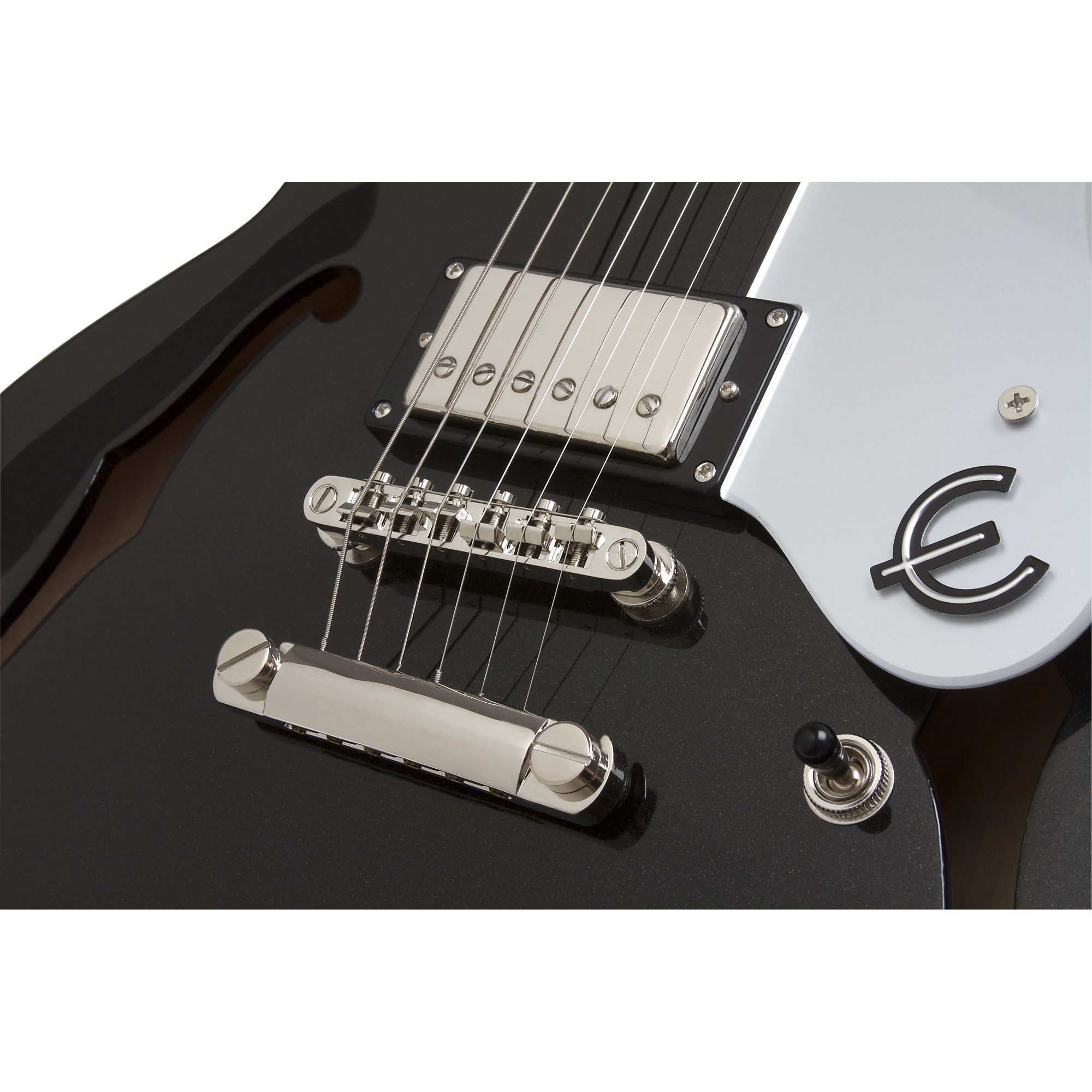 Open Box Epiphone Limited Edition Dot Black Royale Electric Guitar