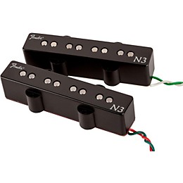 Open Box Fender N3 Noiseless Jazz Bass Pickups Set of 2 Level 1 Black Covers