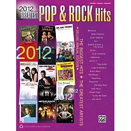 Alfred 2012 Greatest Pop & Rock Hits PVC Book