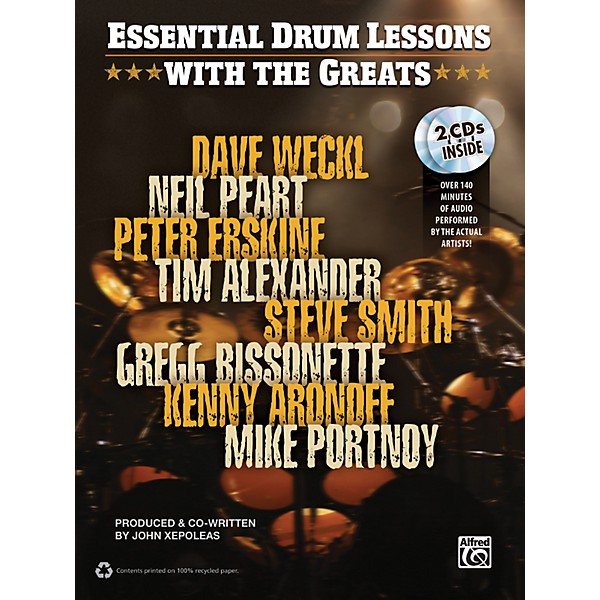 Alfred Essential Drum Lessons with the Greats Book & CD