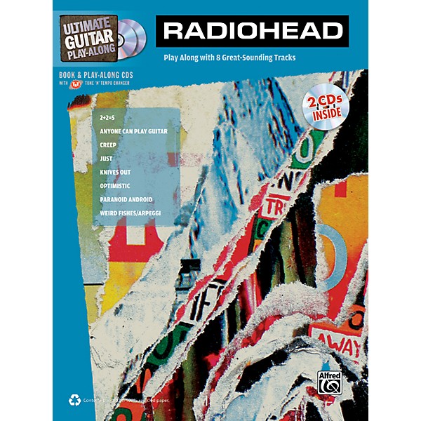 Alfred Radiohead Ultimate Play-Along Guitar TAB Book & 2 CDs