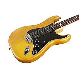 Fender American Standard Hand-Rubbed Ash Stratocaster HSH Electric Guitar Amber Stain Rosewood Fingerboard