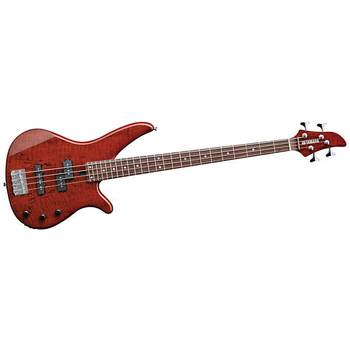 Yamaha RBX170EW Electric Bass Guitar with Exotic Mango Wood Top