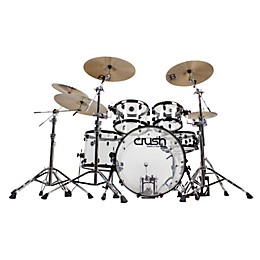 Crush Drums & Percussion Acrylic Series 5-Piece Shell Pack Clear Acrylic with Chrome Hardware
