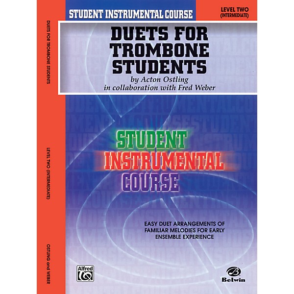Alfred Student Instrumental Course Duets for Trombone Students Level 2 Book