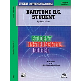 Alfred Student Instrumental Course Baritone (B.C.) Student Level 1 Book