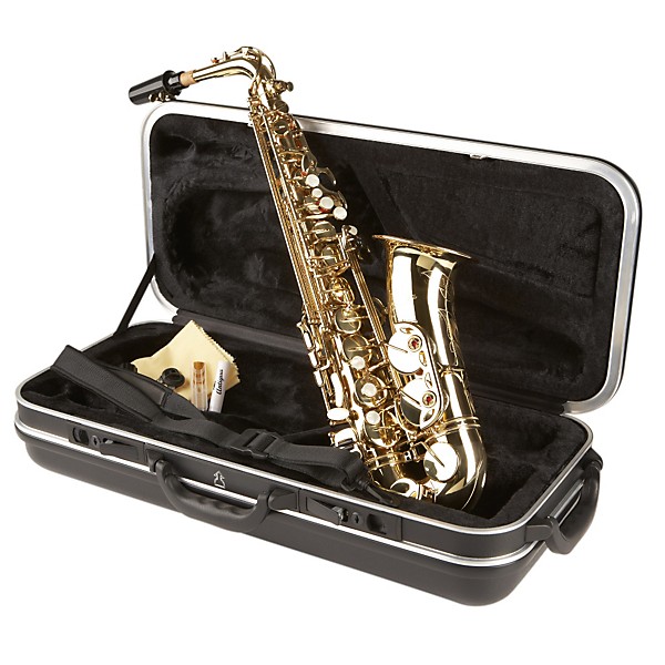 Antigua Winds AS3220 Intermediate Series Eb Alto Saxophone Black Nickel Plated Lacquered keys