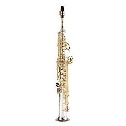 Open Box Jupiter Intermediate Soprano Saxophone Level 2 Silver Plated Straight and Curved Necks 888365519784