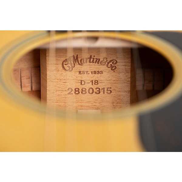 Martin D-18 Standard Dreadnought Acoustic Guitar Natural