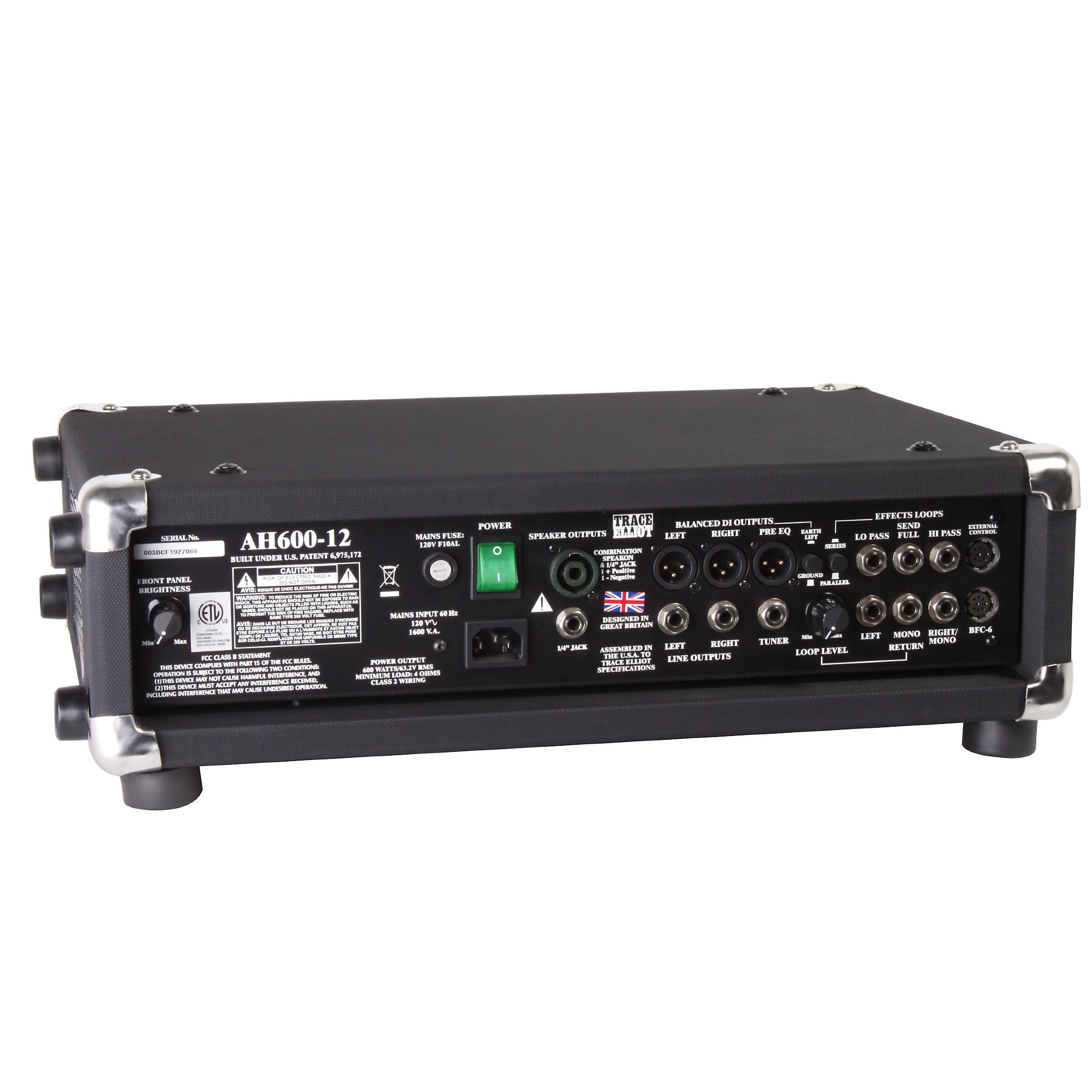 Trace Elliot 600W 12-Band Bass Head Black | Guitar Center