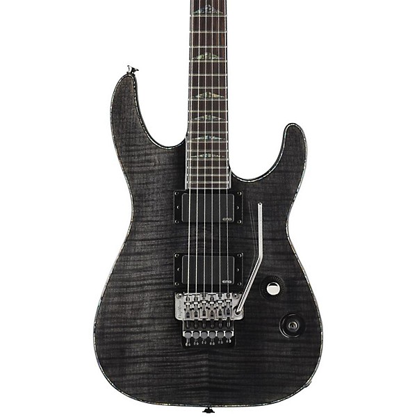 Charvel Desolation DX-1 FR Soloist Electric Guitar Transparent Black