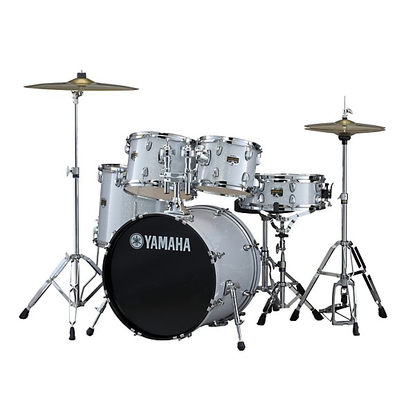 Yamaha Gigmaker 5-Piece Drum Set with 20" Bass Drum Silver Glitter