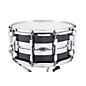 Open Box Orange County Drum & Percussion Hybrid Maple Steel Snare Drum Level 1 Piano Black 7x14 thumbnail