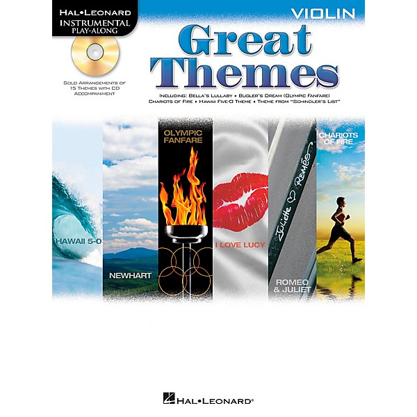 Hal Leonard Great Themes - Instrumental Play-Along Book/CD Violin