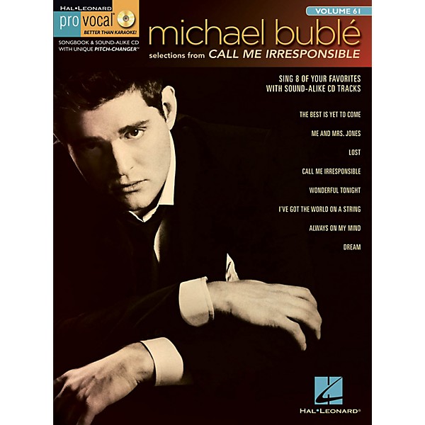 Hal Leonard Michael Bubl - Call Me Irresponsible Pro Vocal Series Men's Edition Volume 61 (Book/CD)