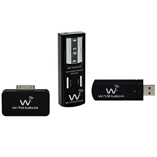 Wi Digital AudioLink Ui Stereo Digital Wireless System For  iPod, iPad, iPhone, MAC, PC, TabletPC & Skype