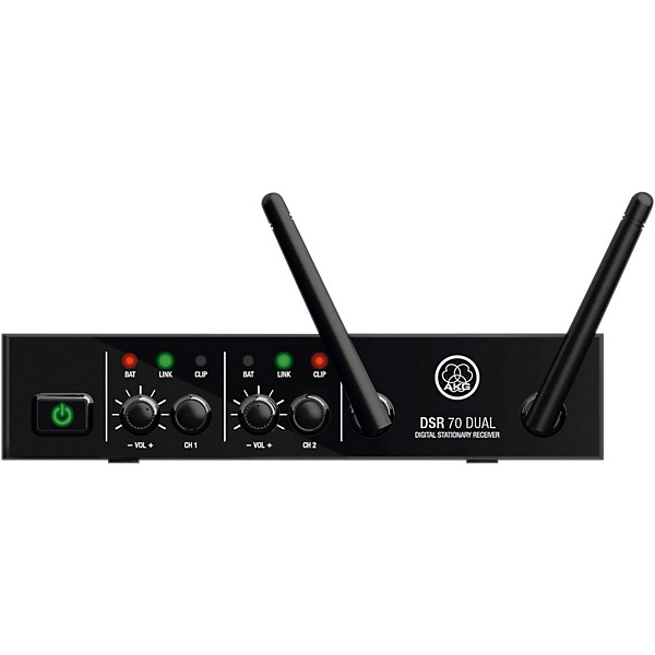 Open Box AKG DSR70 Digital 2-Channel Stationary Wireless Receiver Level 1