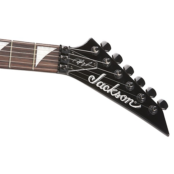 Jackson PDX Demmelition King V Electric Guitar Black with Silver Bevels