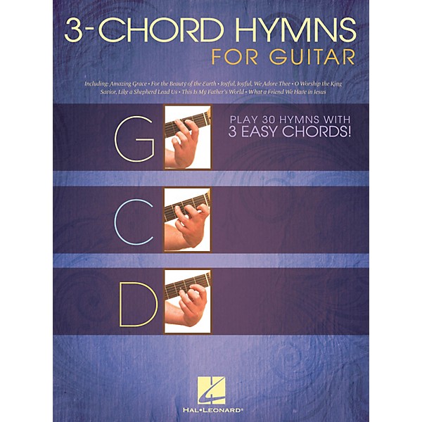 Hal Leonard 3-Chord Hymns For Guitar - Play 30 Hymns With 3 Easy Chords guitar songbook