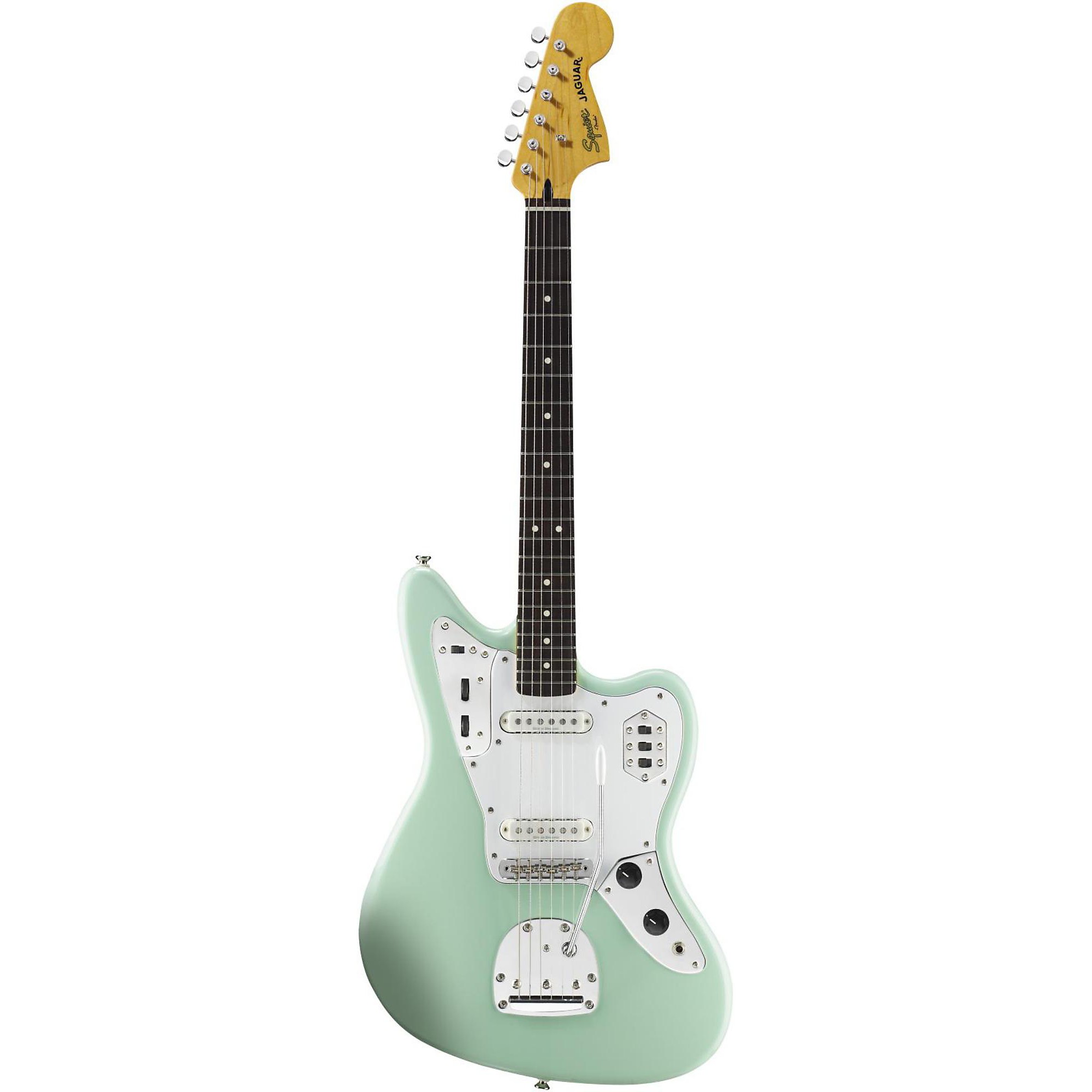 Vintage Modified Jaguar Electric Guitar Surf Green Rosewood