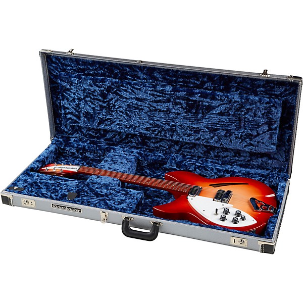 Platinum Rickenbacker 330 Left-Handed Electric Guitar Fireglo