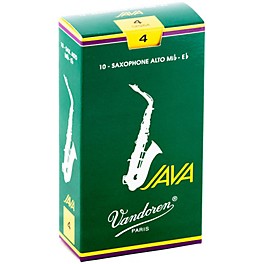 Vandoren JAVA Alto Saxophone Reeds Strength - 2.5, Box of 10 Vandoren JAVA Alto Saxophone Reeds Strength - 4, Box of 10