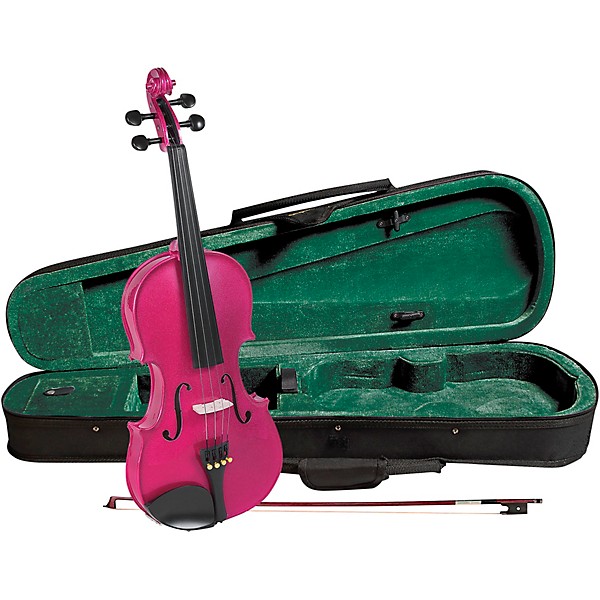 Open Box Cremona SV-75RS Premier Novice Series Sparkling Rose Violin Outfit Level 2 3/4 Outfit 190839062543