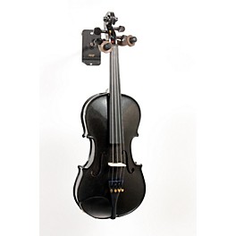 null Cremona SV-75BK Premier Novice Series Sparkling Black Violin Outfit Level 3 1/2 Outfit 888365468945