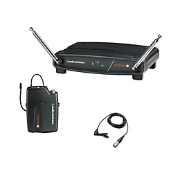 Audio-Technica System 8 Wireless System includes: UniPak Transmitter w/ Lavalier Microphone 170.245 MHz