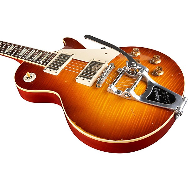 Gibson Custom 2012 Les Paul Reissue Ultra-Aged 1959 Murphy Electric Guitar with Bigsby Aged Sunburst