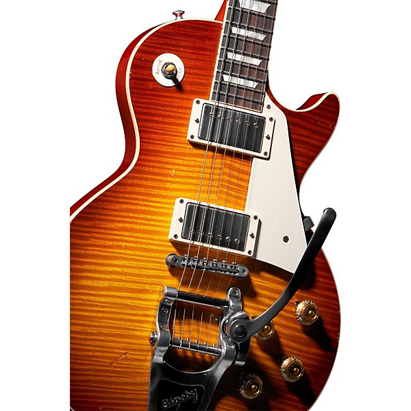 Gibson Custom 2012 Les Paul Reissue Ultra-Aged 1959 Murphy Electric Guitar with Bigsby Aged Sunburst