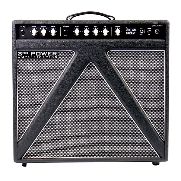 3rd Power Amps British Dream 30W 1x12 Tube Guitar Combo Amp with Alnico Gold Speaker Black