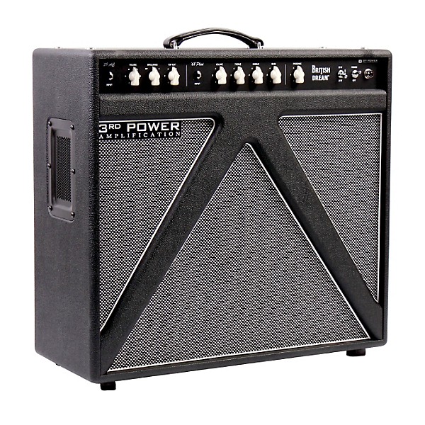 3rd Power Amps British Dream 30W 1x12 Tube Guitar Combo Amp with Alnico Gold Speaker Black