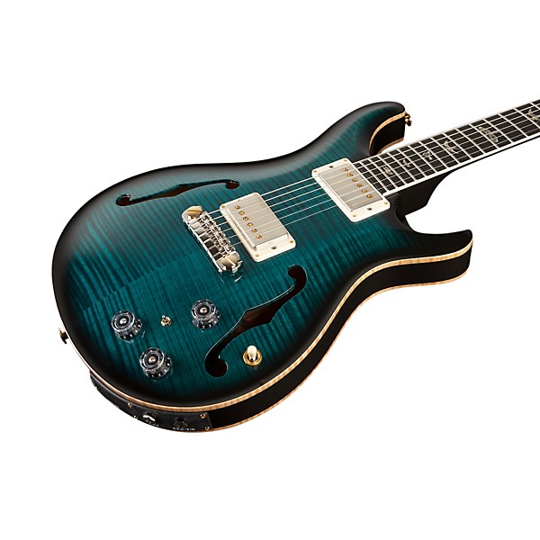 PRS Hollowbody II Flame Artist Package Electric Guitar Faded Abalone Smoke Burst
