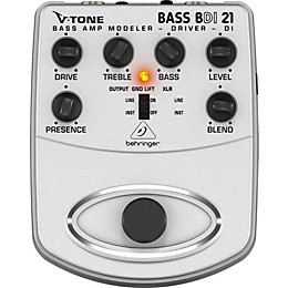 Behringer BDI21 V-Tone Bass Driver Bass Amp Modeler/Direct Recording Preamp/DI Box Pedal