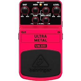 Behringer UM300 Ultra Metal Distortion Guitar Effects Pedal