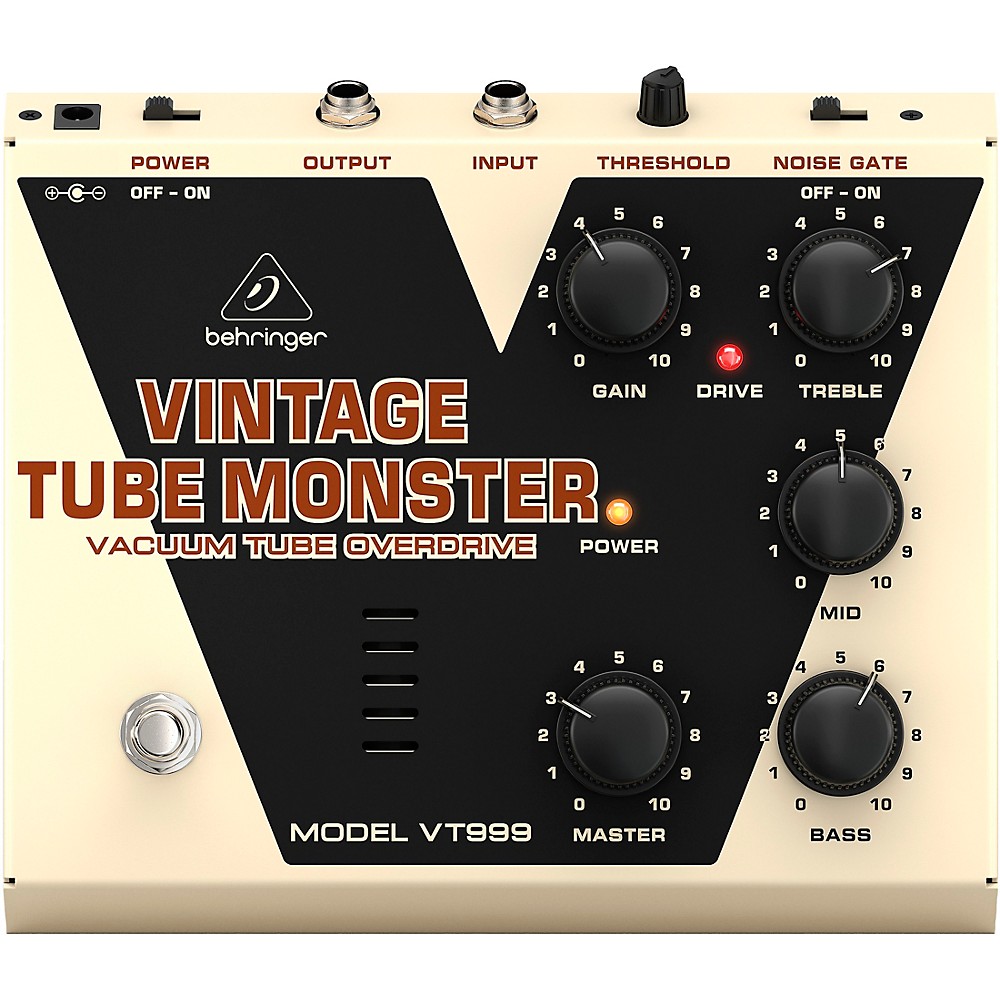 Behringer Vt999 Vintage Tube Monster Classic Tube Overdrive Guitar Effects Pedal