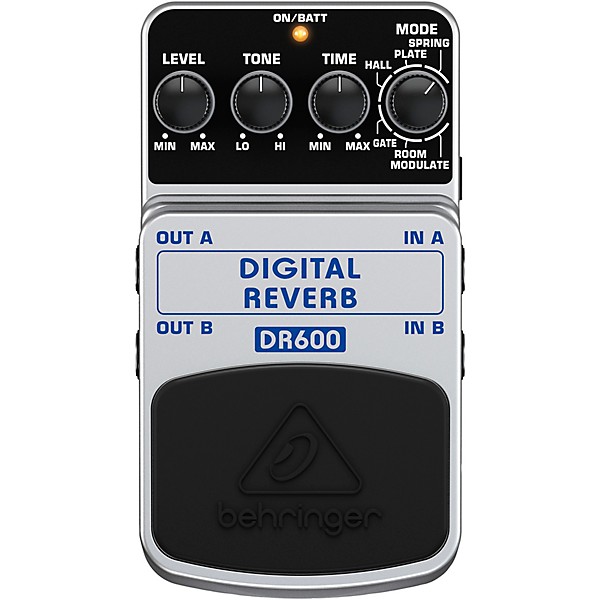 Behringer DR600 Digital Stereo Reverb Guitar Effects Pedal