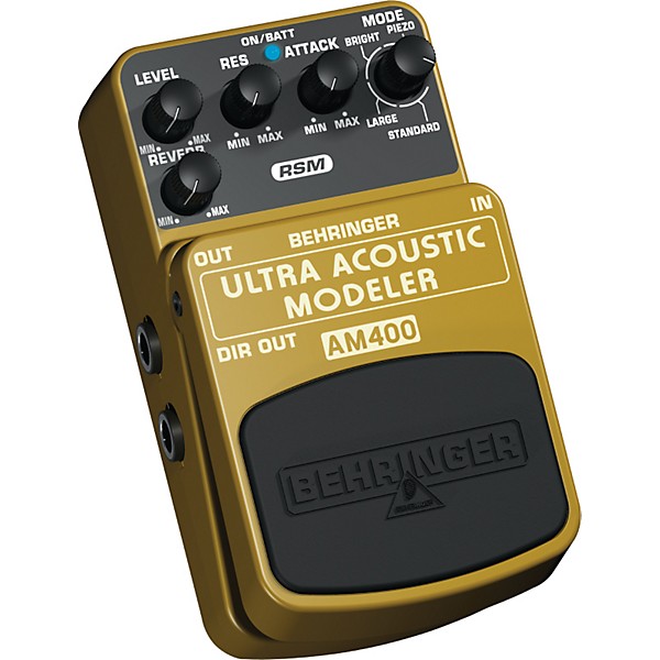 Behringer AM400 Ultra Acoustic Modeler Guitar Modeling Effects Pedal