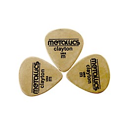 Clayton Metallics Standard Pick 3-Pack Copper Clayton Metallics Standard Pick 3-Pack Brass